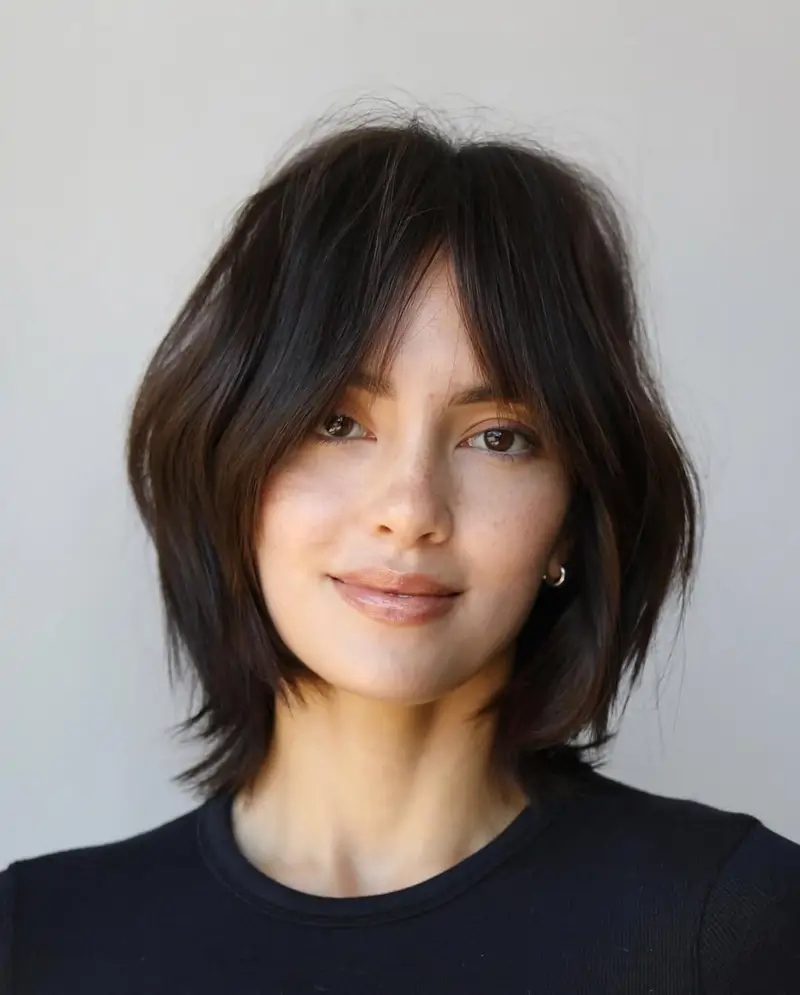 cortes de pelo corto desenfadados Wolf cut