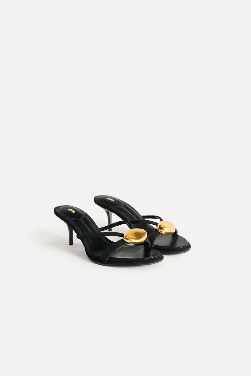 Sandalias tacon sensato Zara looks verano