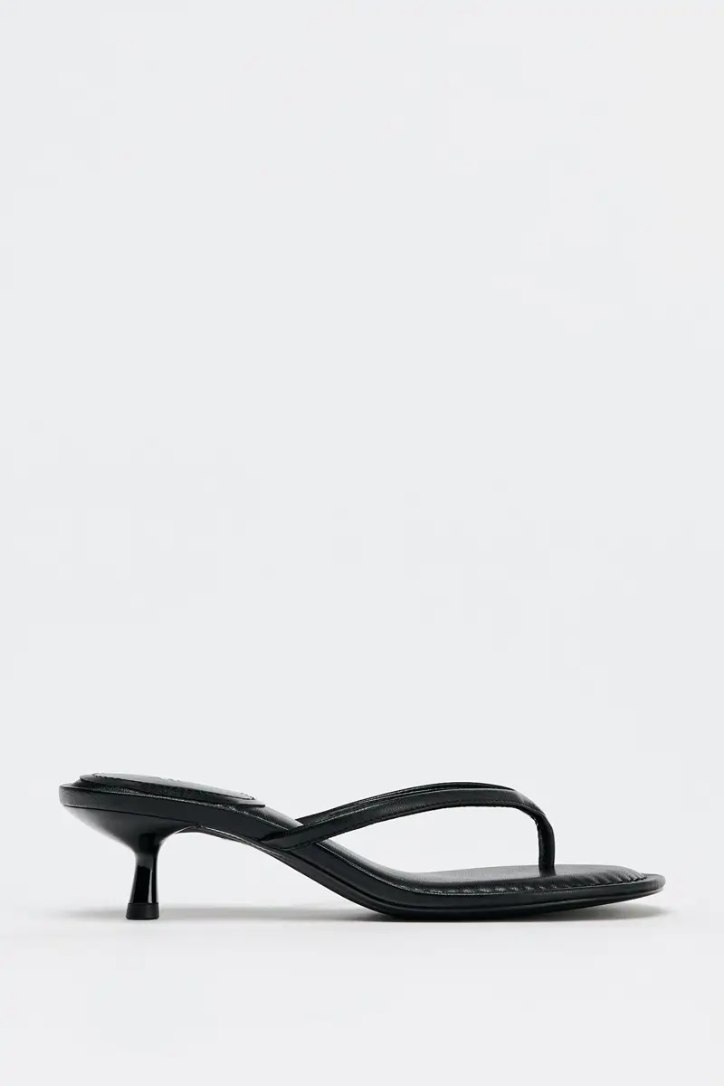 Sandalias tacon sensato Zara looks verano