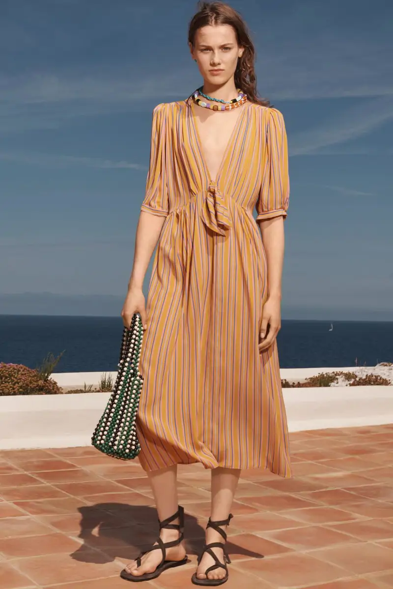 vestido estampado rayas zara tendencia