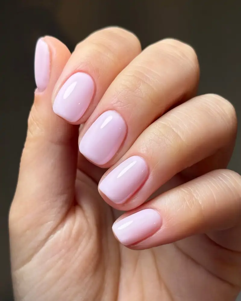diseños de uñas con los colores de verano 2025 rosa bebé
