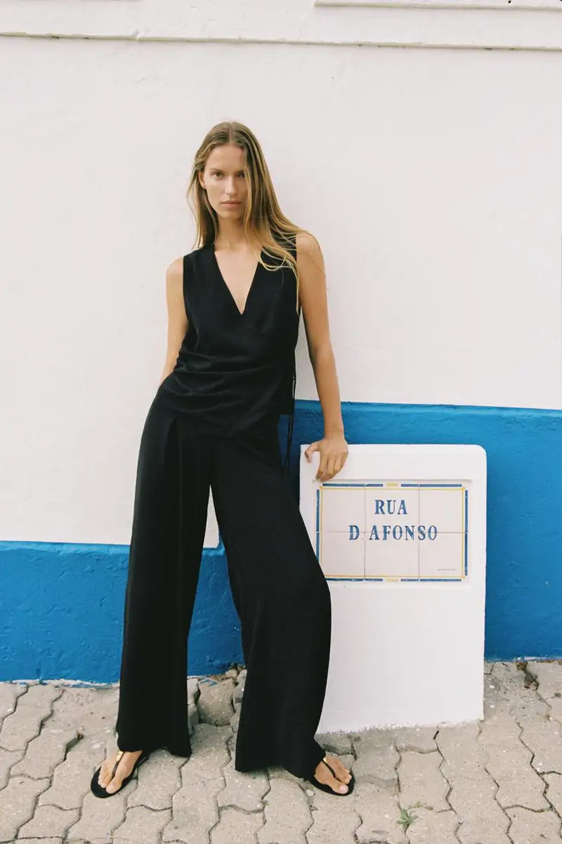 Pantalones fluidos de Zara