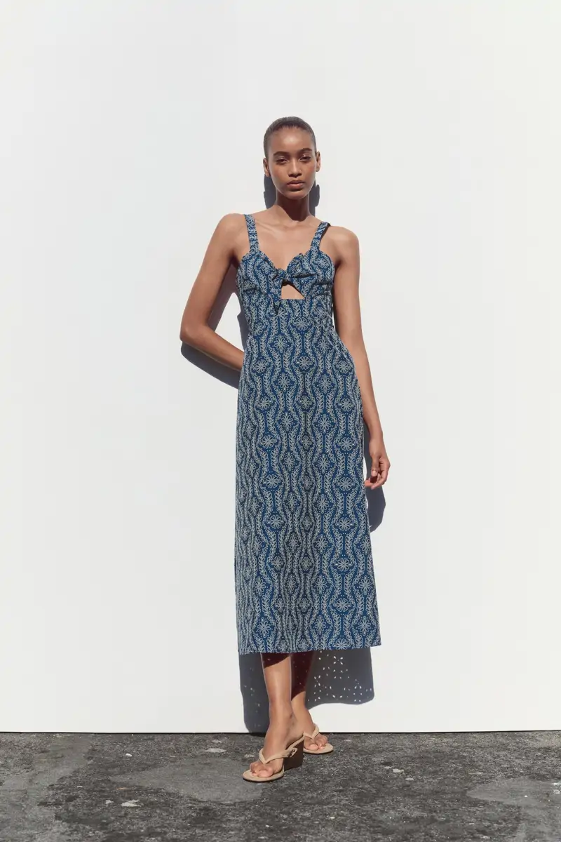 vestido midi Zara