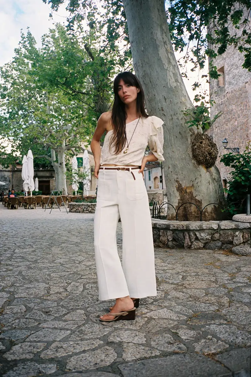 blusa asimétrica zara 