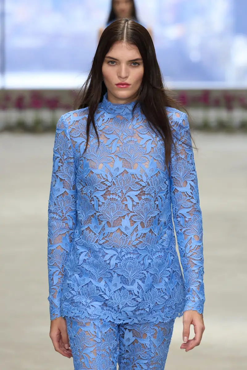 blusa encaje carolina herrera