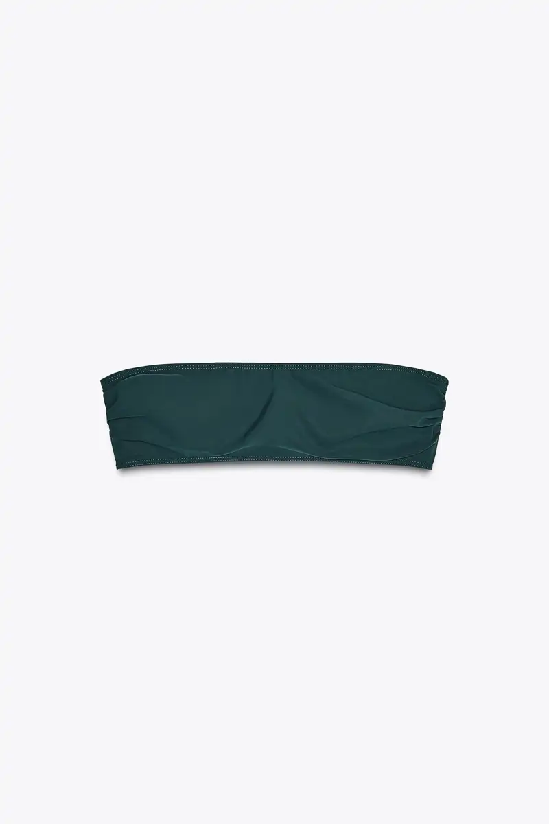 top bandeau negro zara