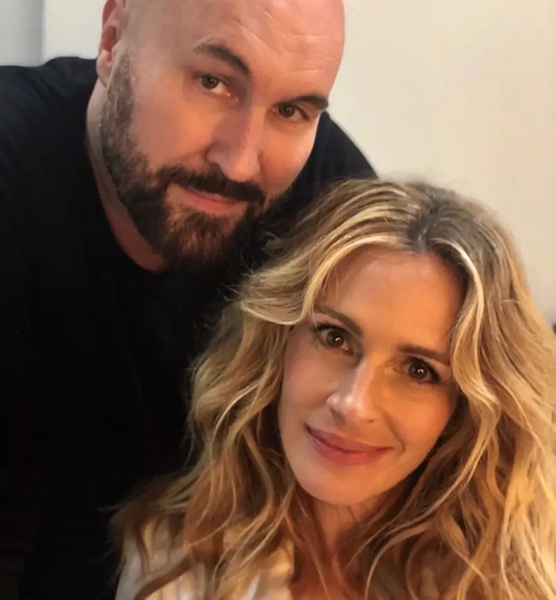 Julia Roberts con su peluquero