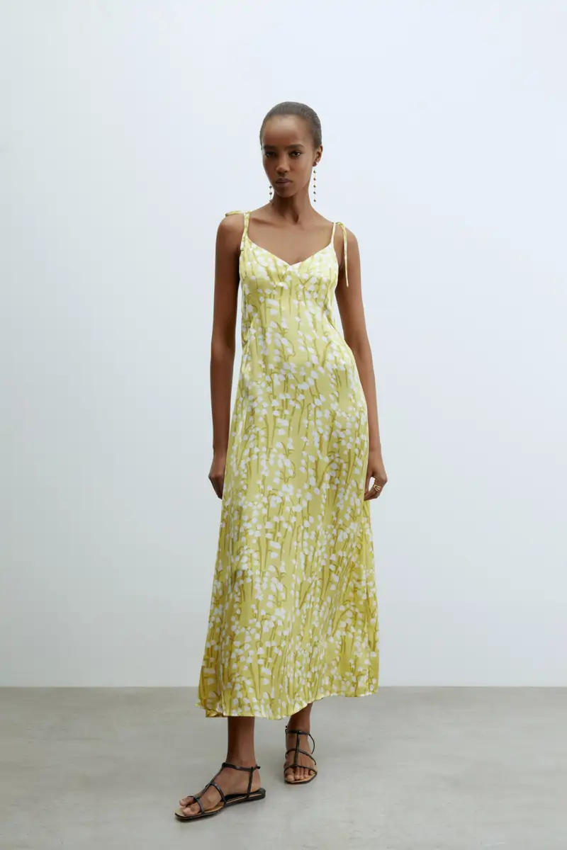 vestido lencero estampado sfera