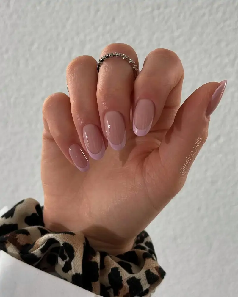 uñas decoradas tonos neutros Francesas rosas