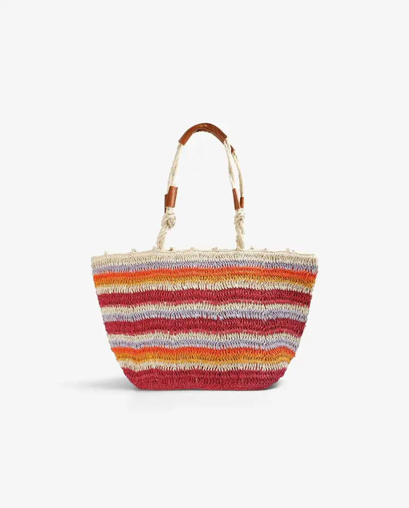 bolso shopper trenzado