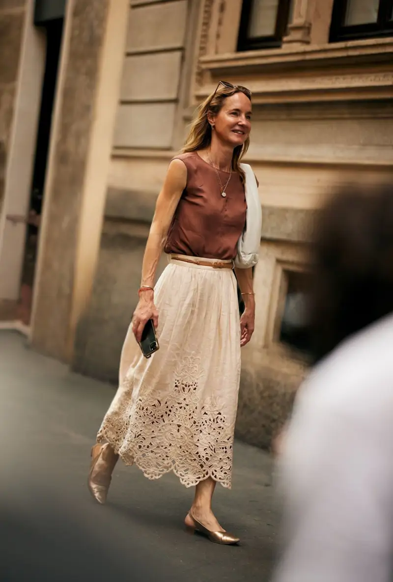 faldas largas verano zara