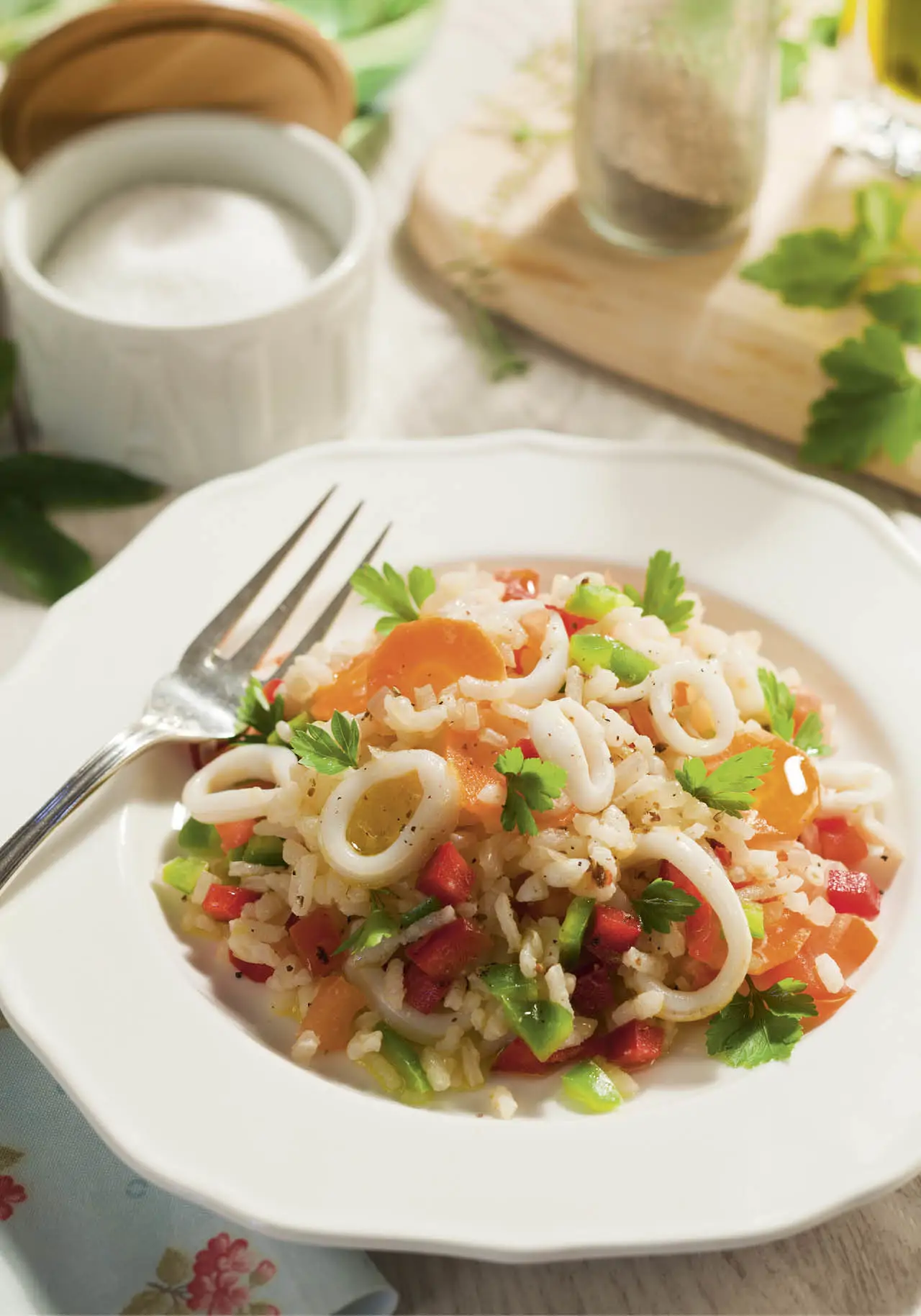 recetas con calamares ensaladas de arroz con calamares