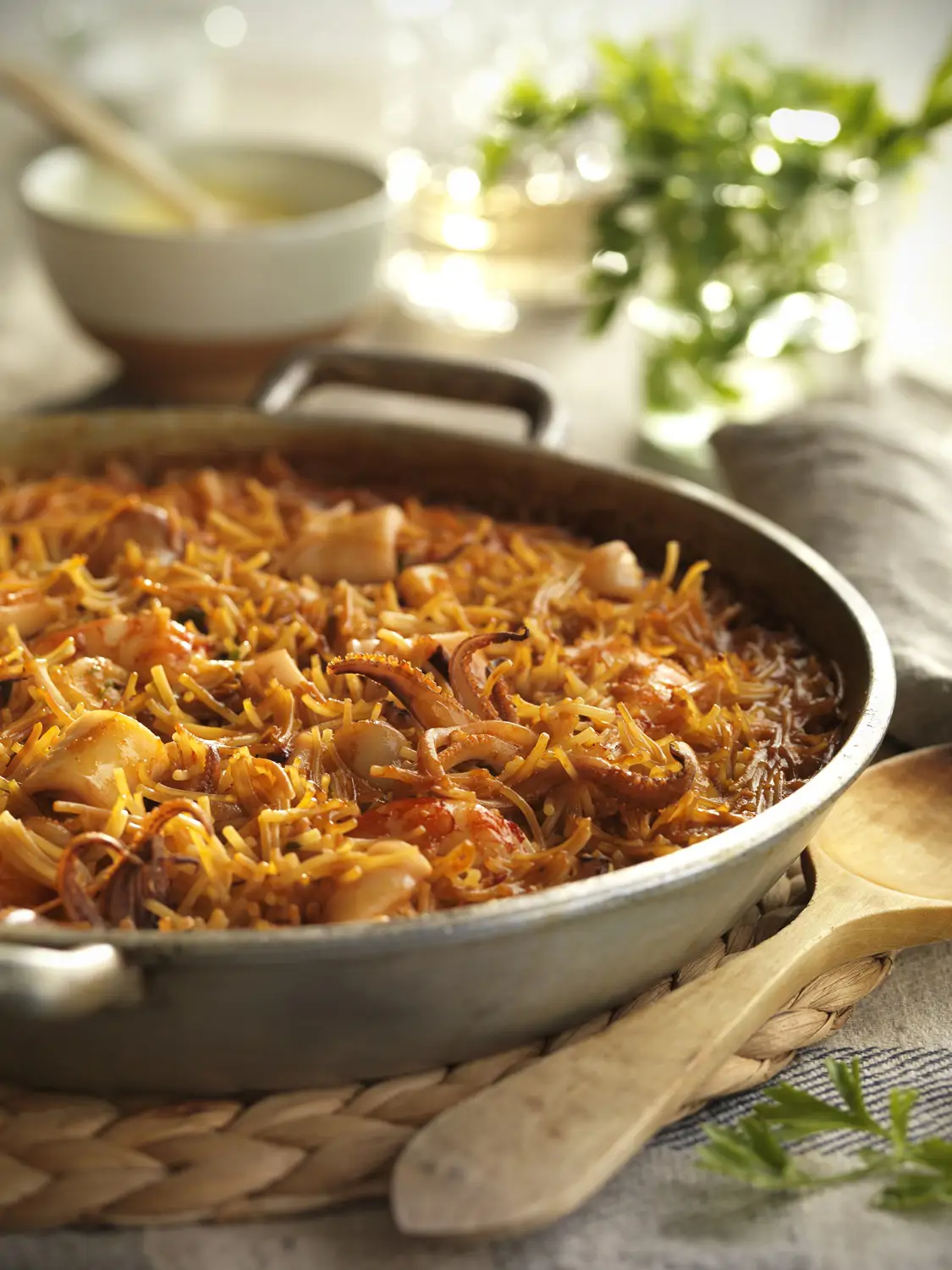 recetas de calamares fideua