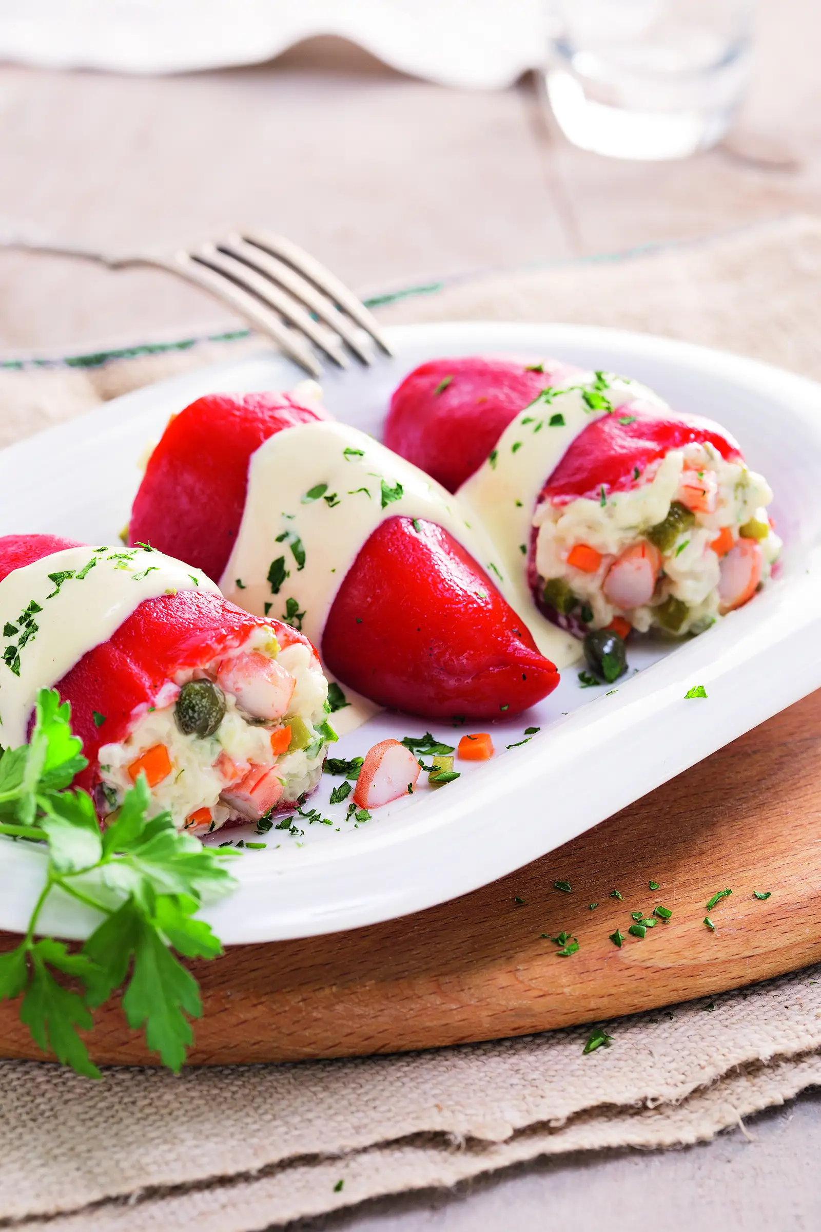 recetas frías con pimientos del piquillo ensaladilla