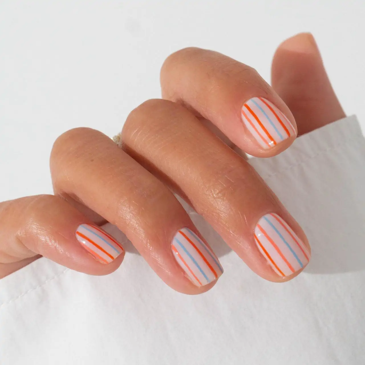 manicura rayas