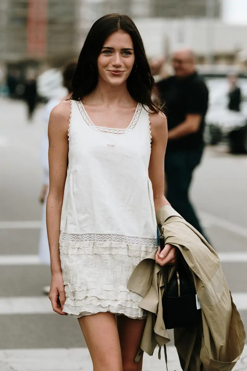 chica con vestido boho