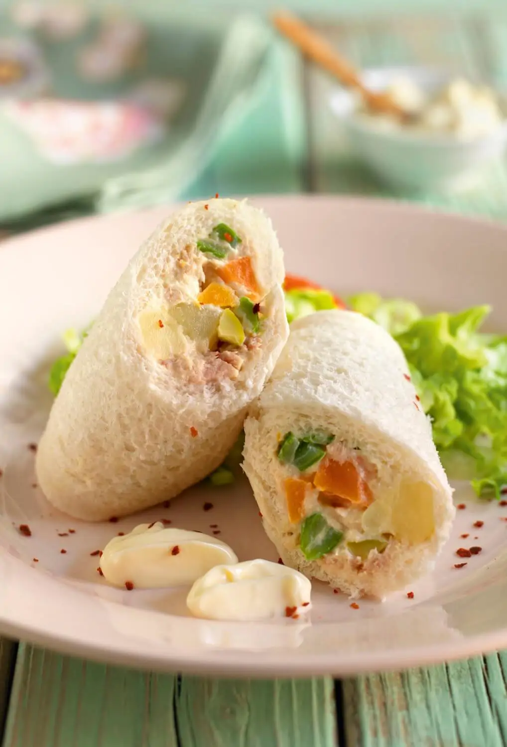 cenas frías sin cocinar Rollitos de ensaladilla rusa
