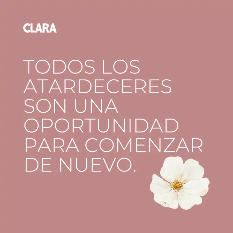 Frase bonita sobre el atardecer