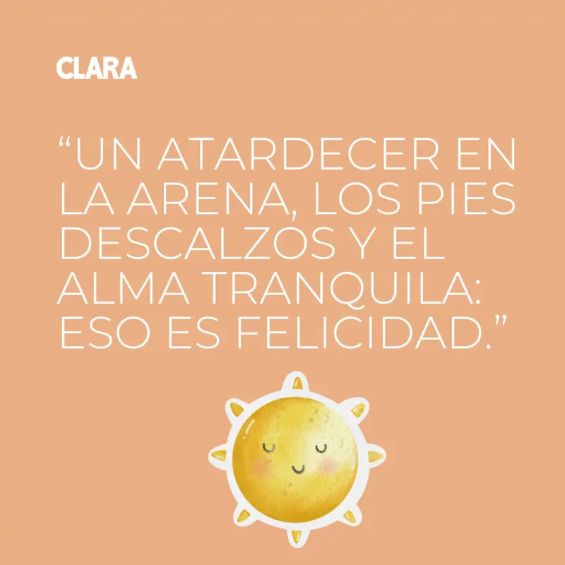 Frase para subir a Instagram sobre el atardecer