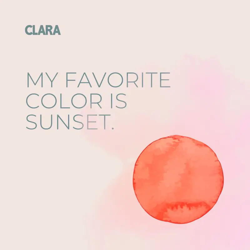 Frase sobre el atardecer en inglés