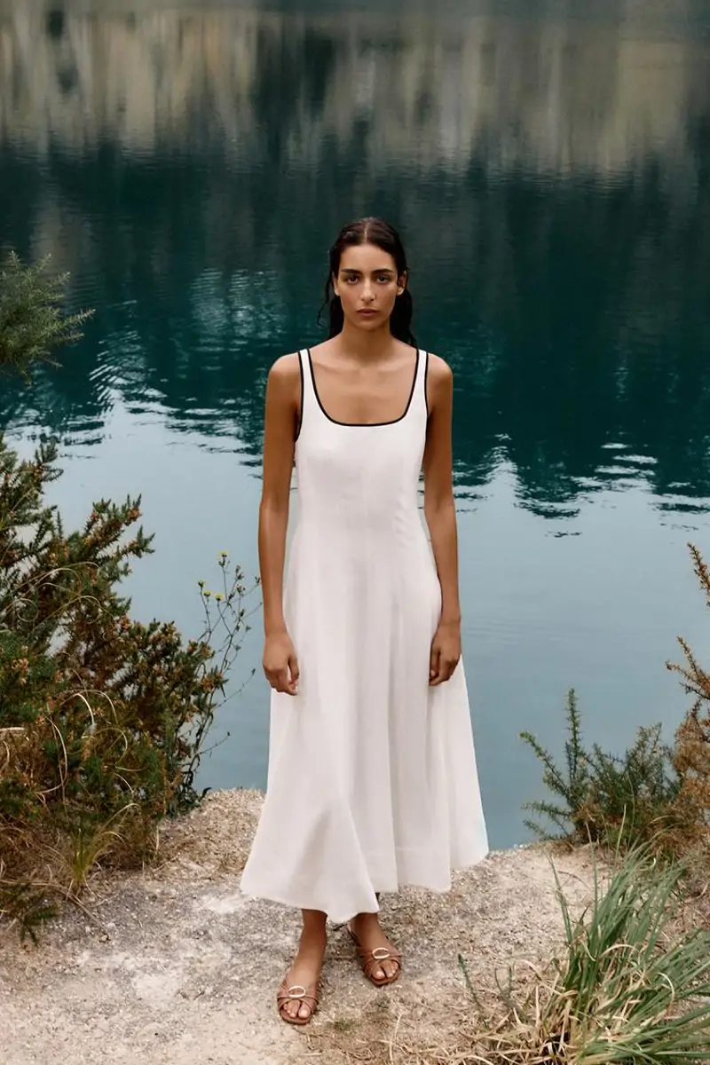 Vestido midi vivos contrastes