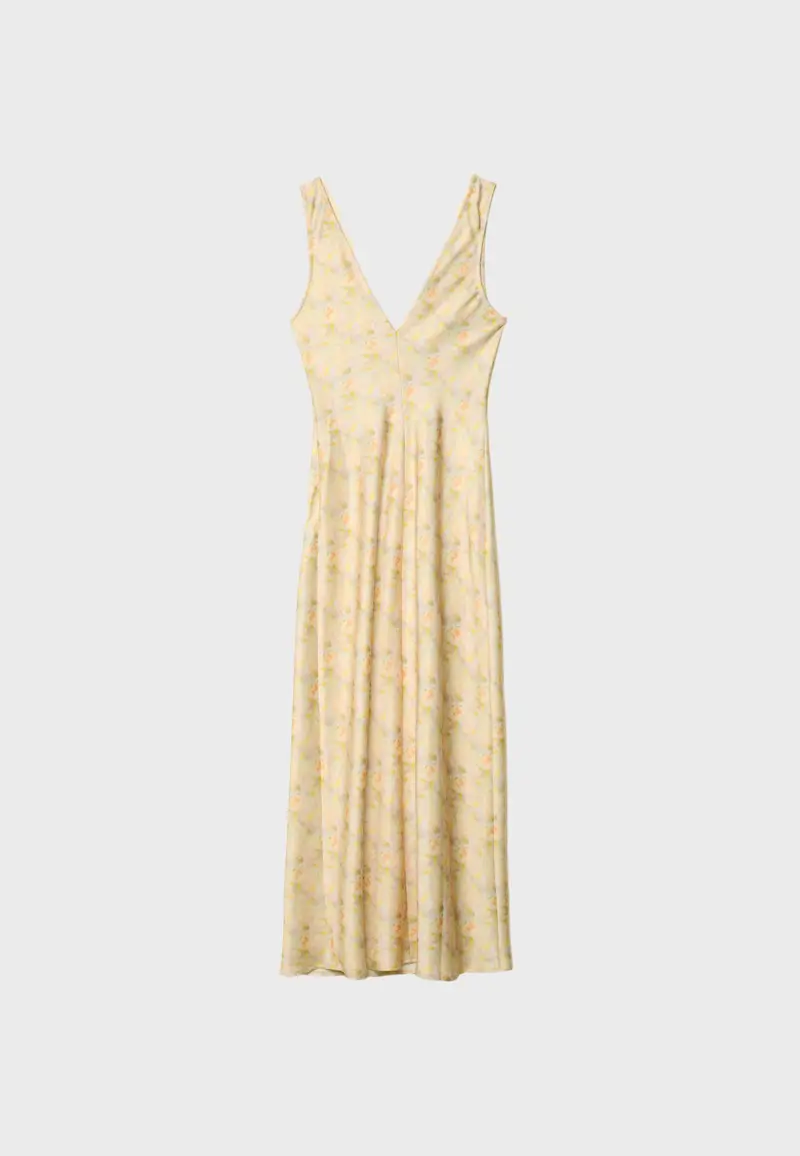 vestido estampado floral stradivarius