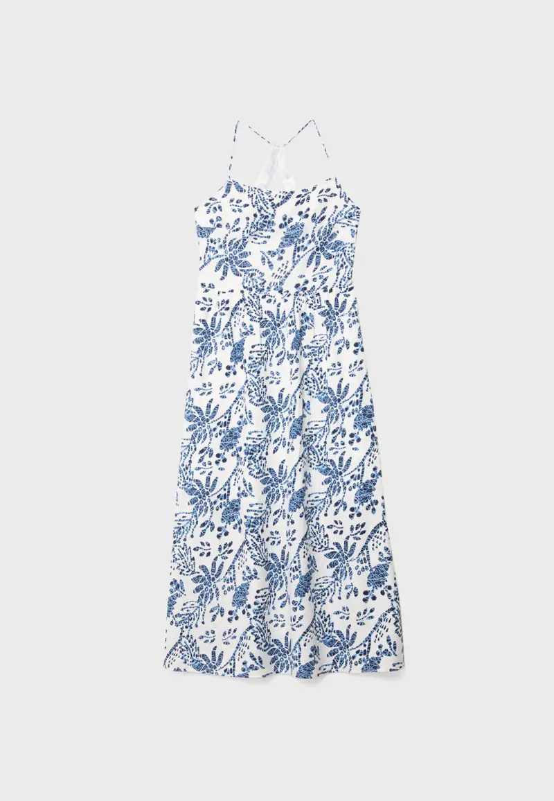vestido estampado stradivarius