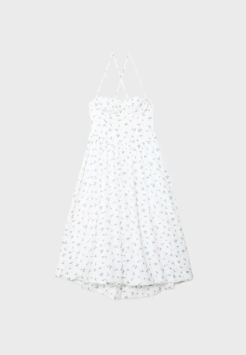 vestido verano estampado stradivarius