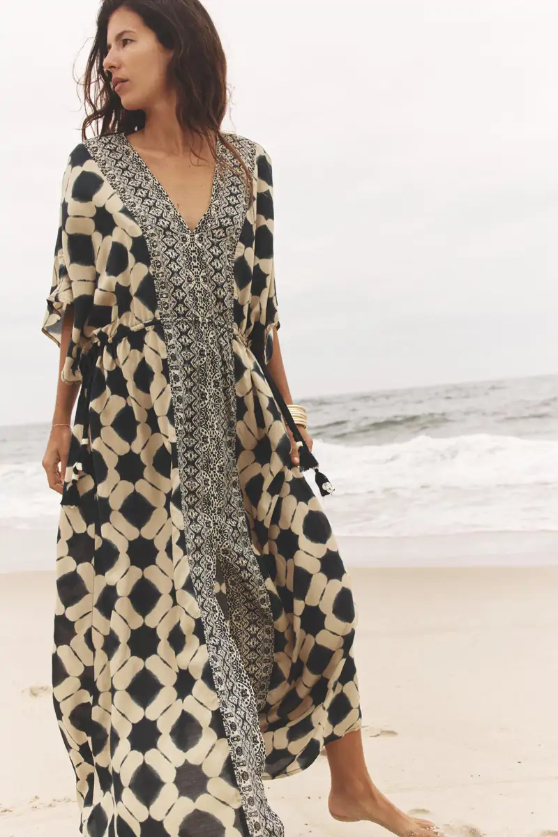 VESTIDO CAFTÁN ESTAMPADO