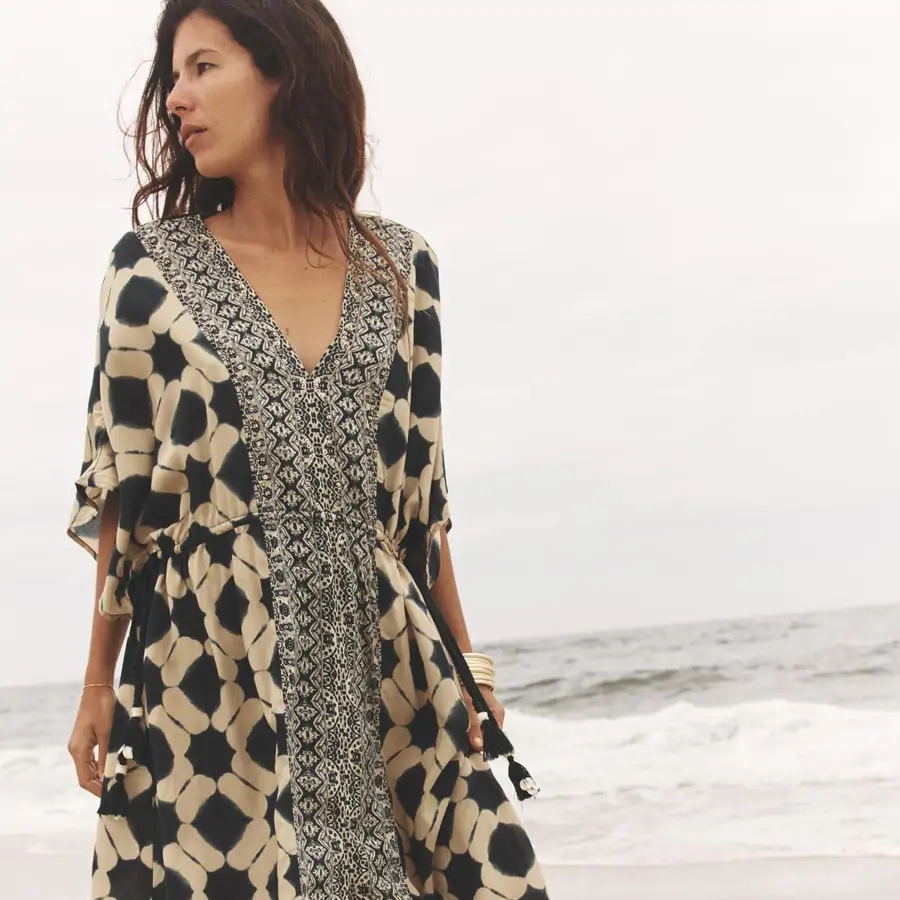 VESTIDO CAFTÁN ESTAMPADO