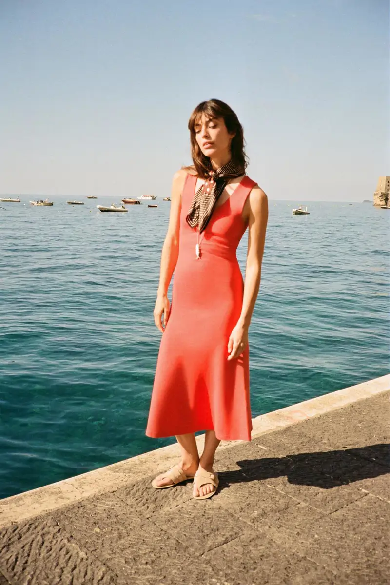 Vestido midi interlock