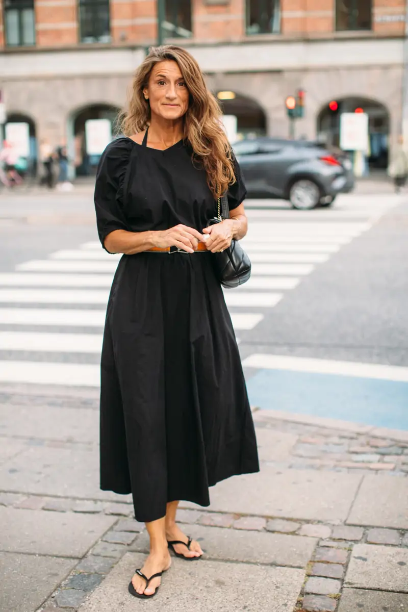 look con vestido largo