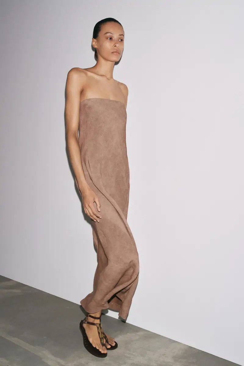 vestido palabra honor zara rebajas