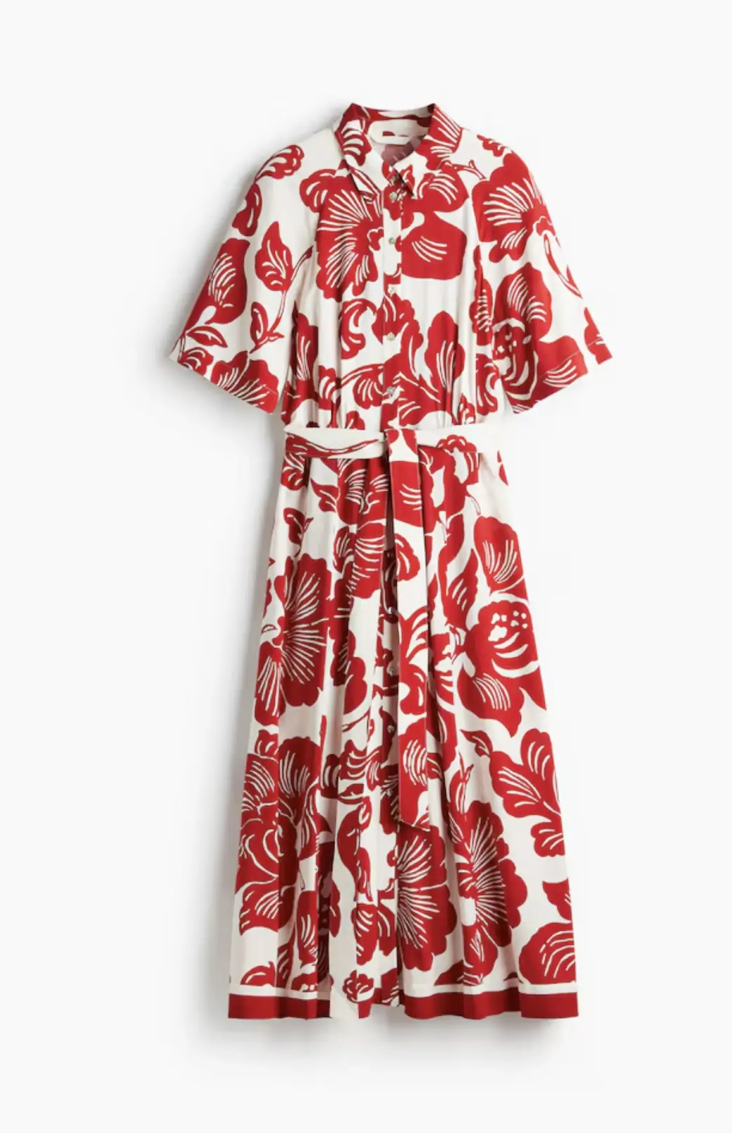 Vestido camisero floral