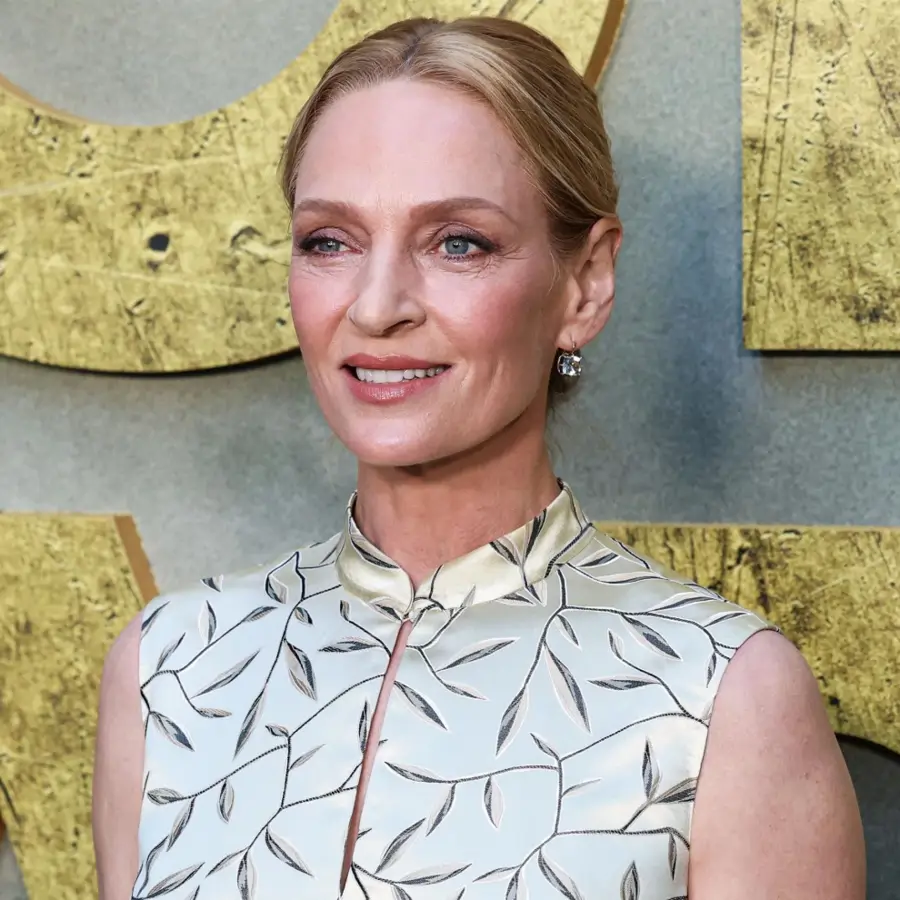 Uma Thurman (55 años): "Tengo un truco de maquillaje especial para conseguir un brillo glow y natural. Rocía tu rostro con bruma hidratante después de maquillarte. Funciona, lo juro"
