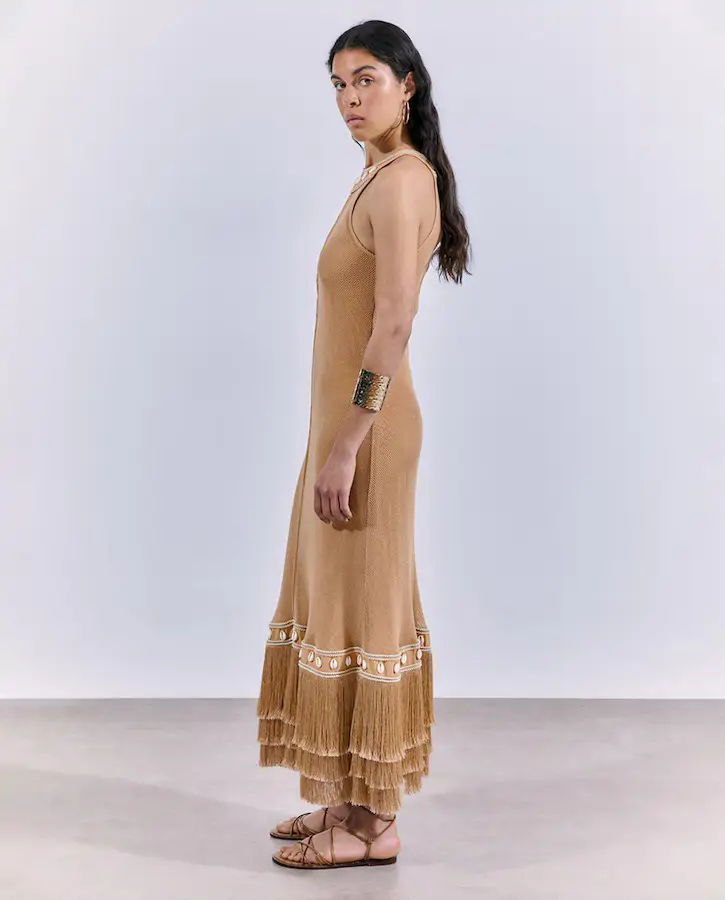 Vestido boho flecos