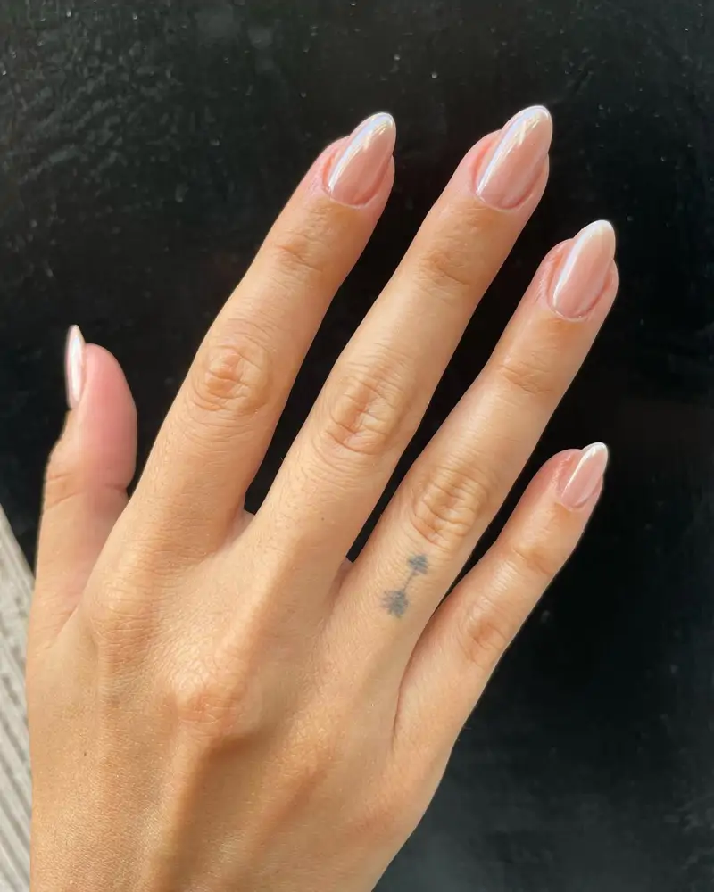 uñas glaseadas nude