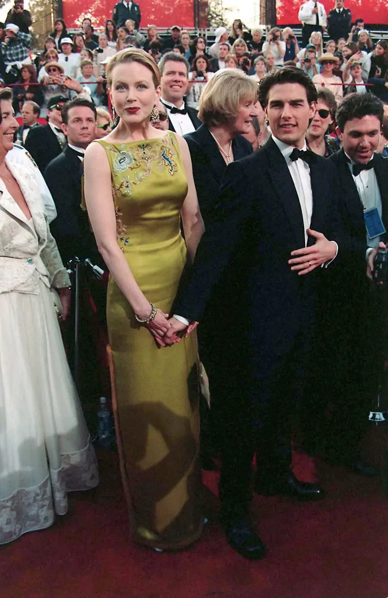 Nicole Kidman en los Oscar de 1997 con diseño de Dior. 