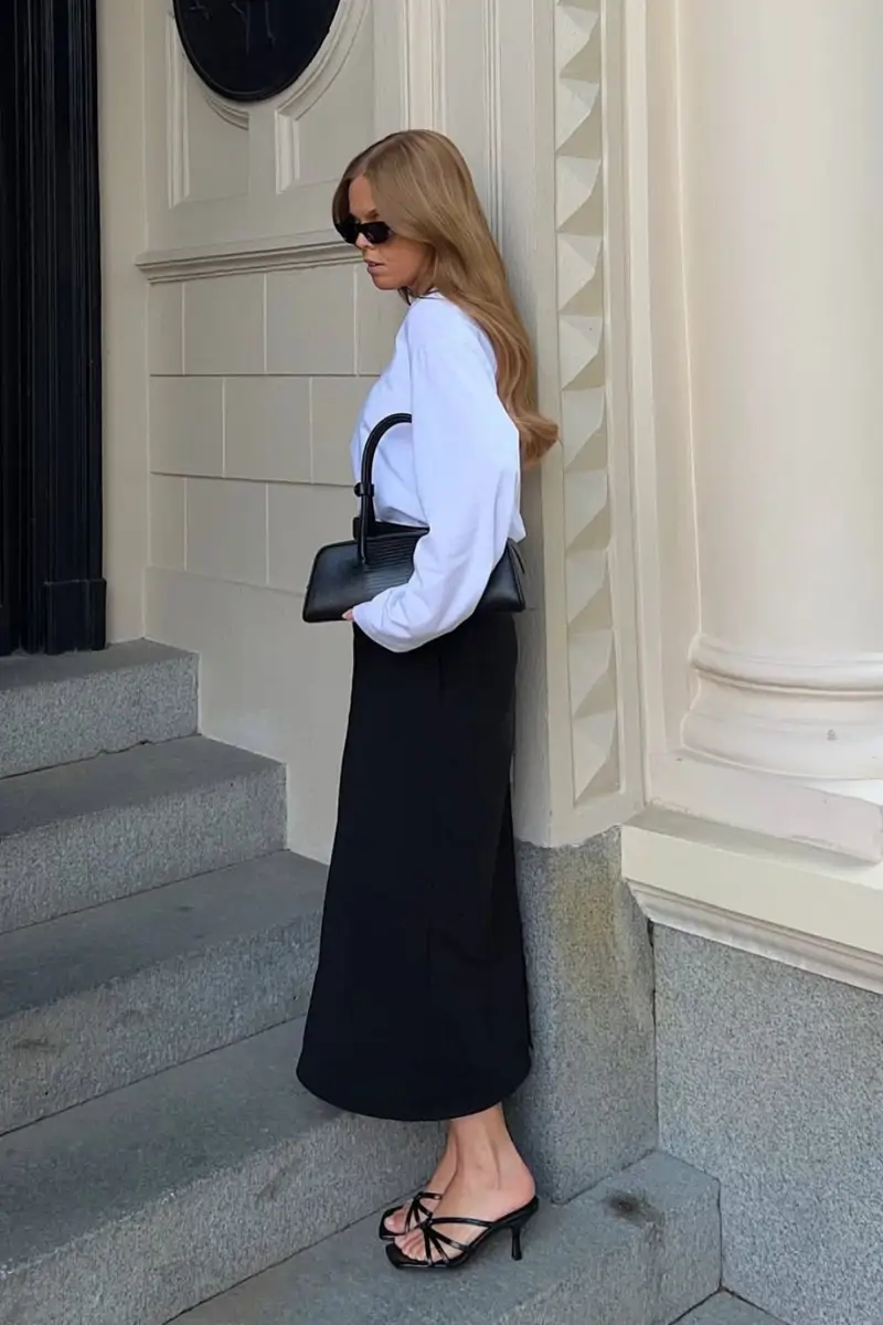 sandalias negras tacon comodo